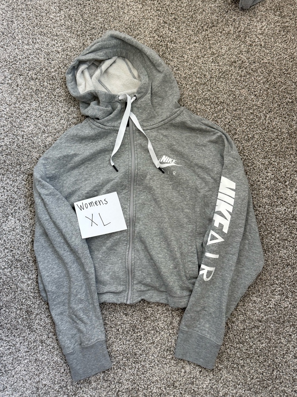 Nike Women's Grey Zip-Up